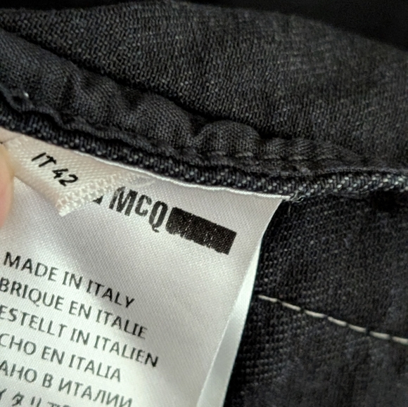 Alexander McQueen Black Lightweight Denim Jacket - Picture 6 of 6